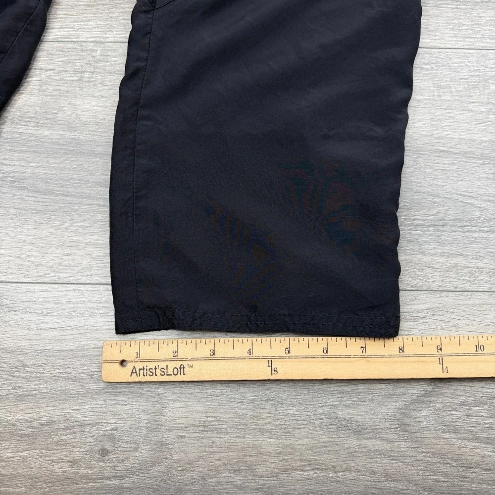 Tory Burch Pants Womens 12 Black Cargo Silk Cropped Relaxed High Rise Utility